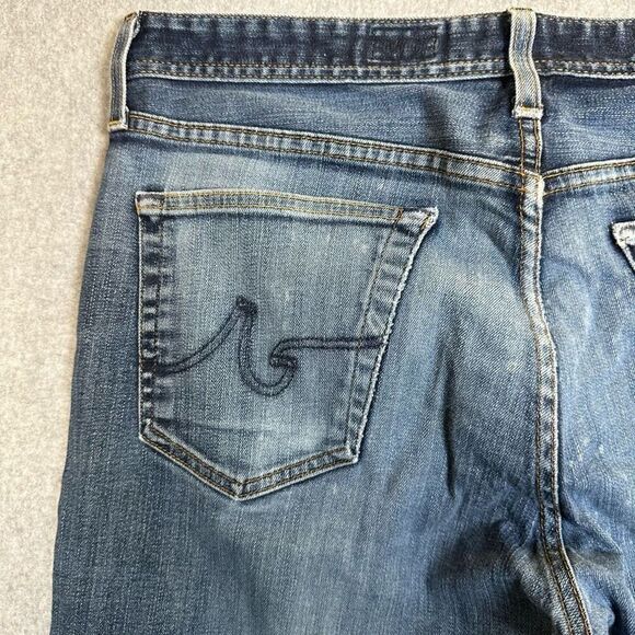 AG Adriano Goldschmied Jeans Mens 36x32 Blue The Graduate Tailored Leg Stretch - Picture 9 of 10